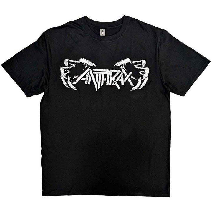 Anthrax classic logo black metal tee