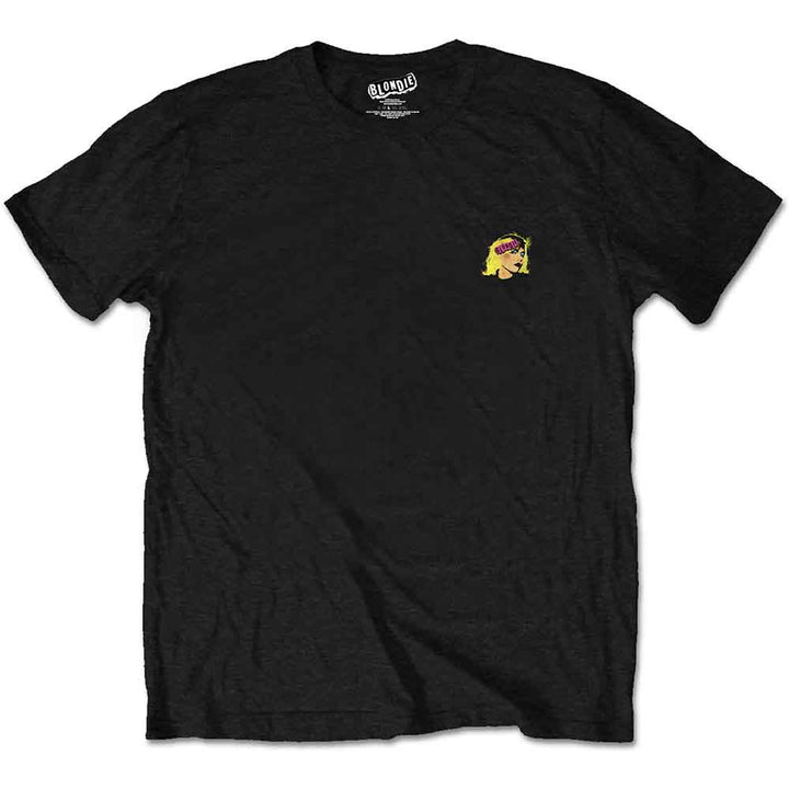 a black t - Blondie tee with backprint