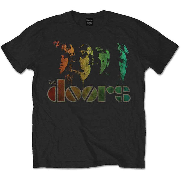 a black t - shirt with a group of people on it