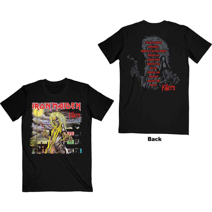 Classic Iron Maiden Killers Backprint metal tee