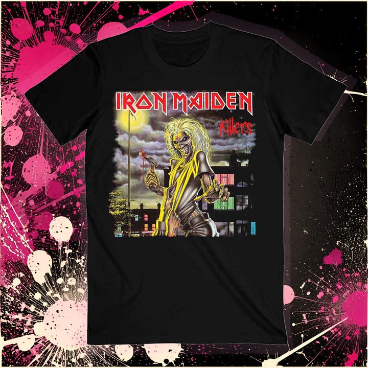 Classic Iron Maiden Killers Backprint metal tee