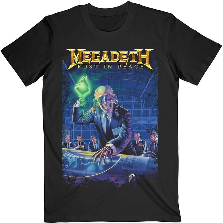 a black Megadeth Rust in Peace tee with backprint