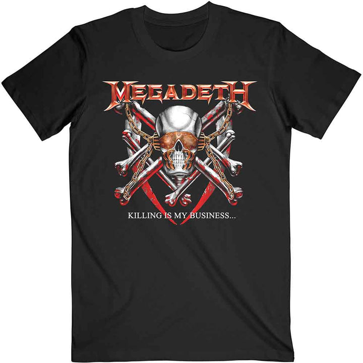 Megadeth legendary true fan album Killing is my Business metal tee with backprint