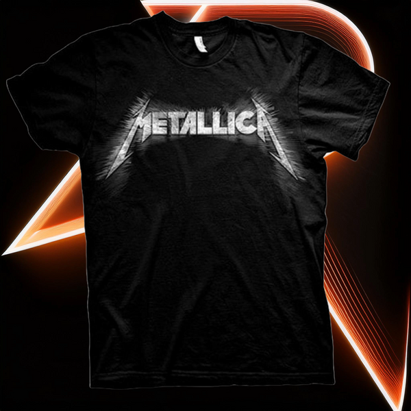 METALLICA spiked back print Band Tshirt