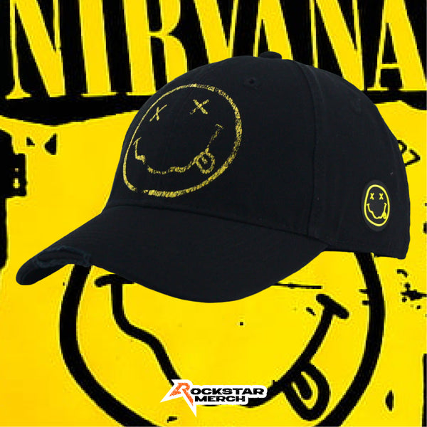 NIRVANA Happy Face Band Cap