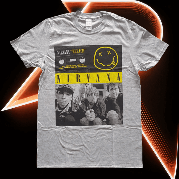 NIRVANA Bleach Cassettes Band T-Shirt