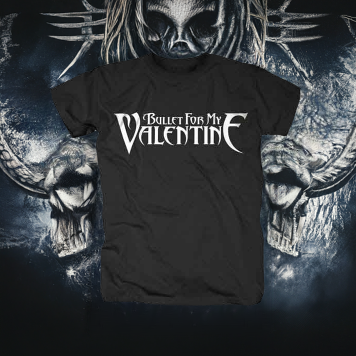 a black t - shirt with the words bullet for my valentine on it