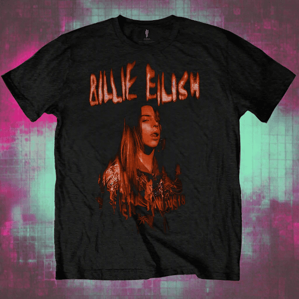 BILLIE EILISH Spooky Logo Band T-Shirt