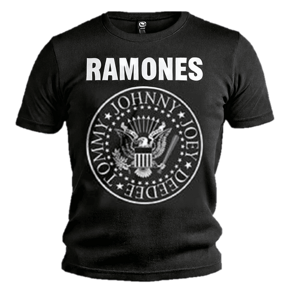 RAMONES hey ho lets go back print Band Tshirt